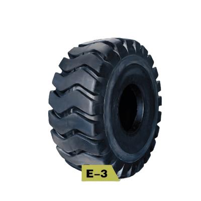 China loader tire 15.5-25 OTR tire E-3 model China factory sale loader tire 15.5-25 for sale