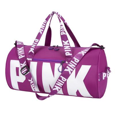 China Multi-Function Travel Sports Bag PINK Travel Suit Bag Gym Duffle Luggage Custom Sports Women Men for sale