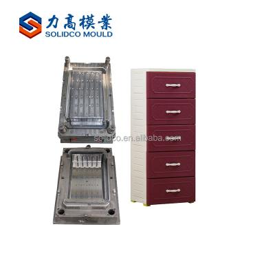 China China Plastic Multiple Styles Injection Plastic Drawer Cabinet Mold Factory for sale