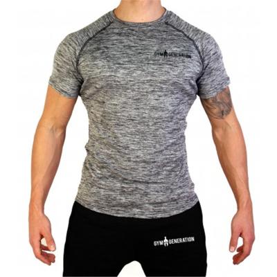 China Wholesale Cheapest Luxury Casual Fitness Anti-wrinkle Gymwear Men T-shirts Workout T-shirt Simple Stylish Cotton T Shirt 100 pcs With Pattern for sale