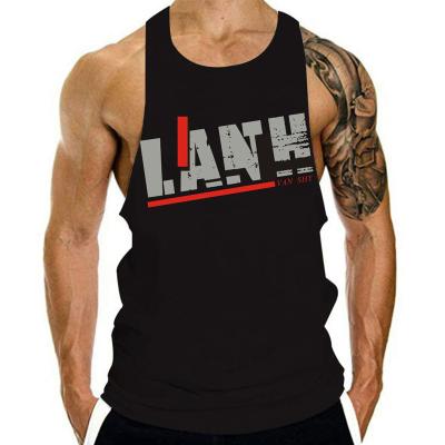 China QUICK DRY cotton men tank top bodybuilding fitness sports vest training for sale