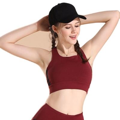 China Wholesale Breathable Custom Sexy Women's Sleeveless Sexy Clothes Yoga Bra Ladies Gym Bra Ladies Yoga Crop Top for sale