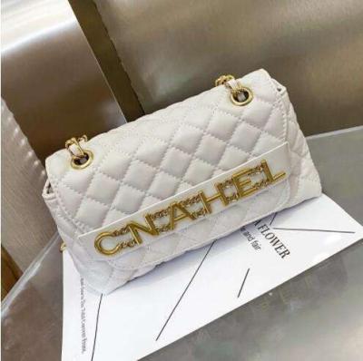 China New Style 1:1CC 5A Diamond Temperament Bag Chain Waterproof Leather Small Square Bag Foreign Women's Shoulder Bag Fashion Temperament Bag for sale