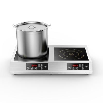 China 3kW hotel countertop induction hob 220V 2 burner electric stove electric induction cooktop cooker for sale