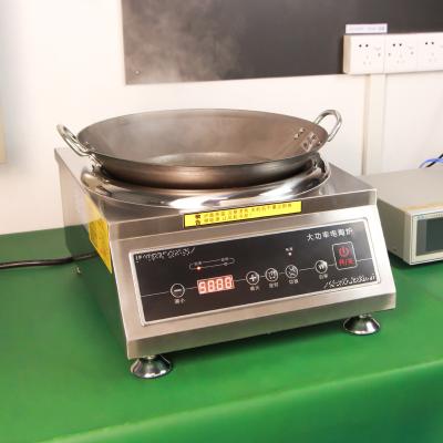 China Hotel New Arrival Commercial Ceramic Concave Cooktop Concave Wok with Stainless Steel Housing for Restaurant Canteen for sale