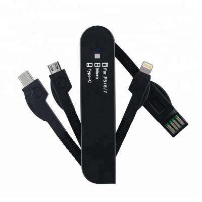 China New COMPUTER Connector Multi Knife Shape USB Charging Cable Pouch USB Cable With Type C Connector for sale