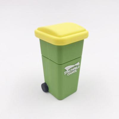 China PVC 3D Trash Can USB Drive Flash Drive Shaped Memoria USB Pen Driver With Data Preload for sale