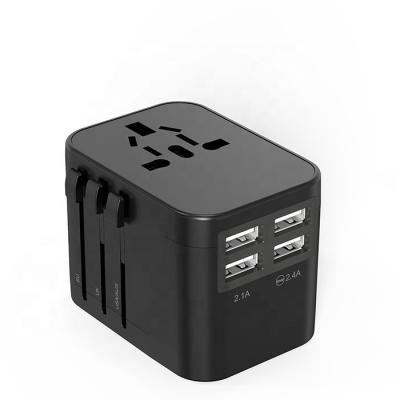 China Residential/All-Purpose Usb 3.5a 4 Smart Charger All In One Ac Plug International Travel Adapter for sale