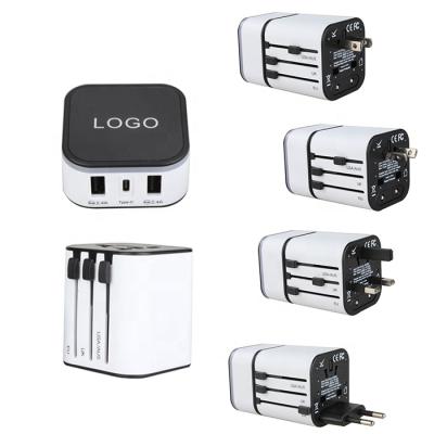 China Residential / Versatile Light Up Logo 3USB C Port Travel Adapter All-in-One Charger for sale