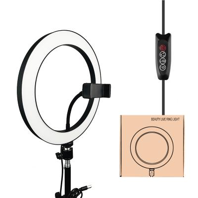 China Photogrphy Live Tik Tok 10 12 14 Beauty 18 Inch Makeup Ring Lamp/Sufficiency Circle Selfie Photography Ringlight Led Ring Light With Tripod Stand for sale