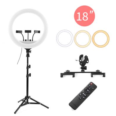 China Wholesale ABS+PC 18 inch LED Selfie Ring Light Beauty Selfie Ringlight with Bag Carrier for Makeup for sale