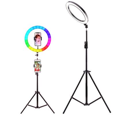 China Beauty Live Ring Light Led Multicolor Musical 18 Inches RGBW Ringlight For Camera Selfie Led Camera Light for sale