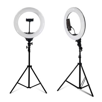 China ABS+PC or aluminum alloy Tianmei factory 14 18 21 pulgadas inch Selfie RL14 RL18 RL21 LED Ring Light tik tok makeup with tripod stand for sale