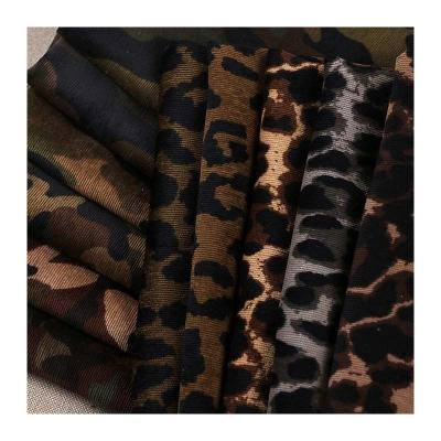 China Shrink-Resistant Wholesale Leopard Pattern Corduroy Fabric Small Fragmented 3mm High Quality Polyester Children's Dress Home TextileLuggage Shirt for sale