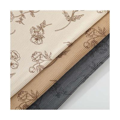 China Shrink-Resistant Wholesale printed corduroy fabric small floral elastic polyester fashionable women's dresses home textiles bags jackets shirts for sale