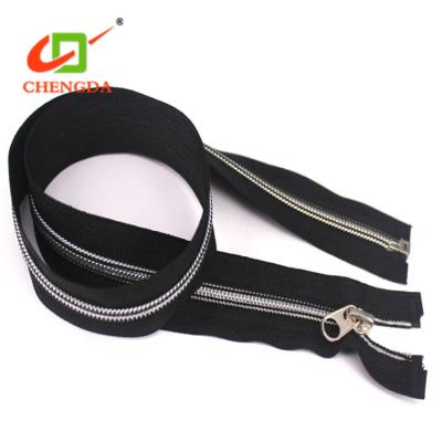 China Durable nylon reverse reflective zipper with yg slider for sale