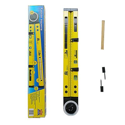 China Multifunctional Line Measuring Carpenter FENGLING 0-270 Degree Angle Measuring Scriber Compass Slope Line Meter for sale