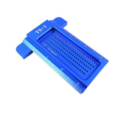 China Quality Assurance Woodworking Mini Scriber T-Ruler Aluminum Alloy Thumb Scale Tool for sale