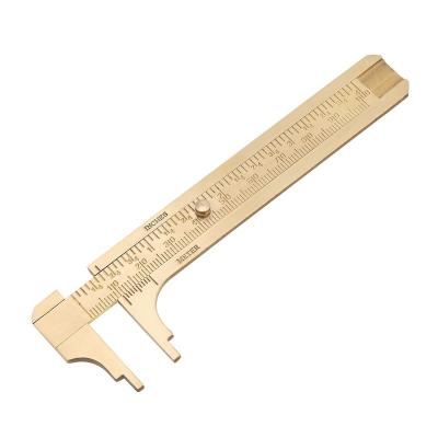 China Mini Retro Portable Double Scale Brass Measuring Gauge for sale