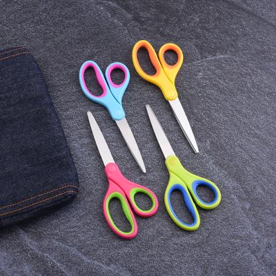 China Universal Household Universal Cut Durable Sharp Scissors With Handle Cutting Office School Office Colorful Scissors for sale