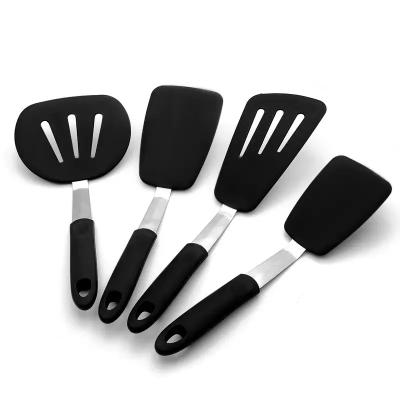 China 4pcs Viable High Quality Nonstick Hot Resistant Silicone Turner Spatula Set for sale