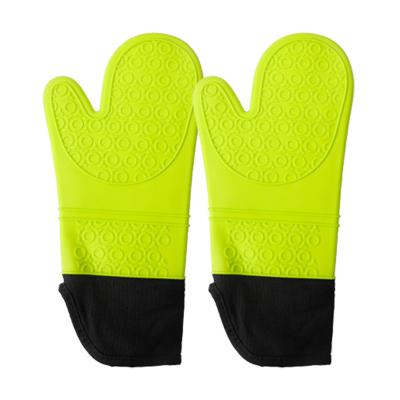 China Printed Cooking Running To Protect Pot Racks Heat Resistant BBQ Grill Oven Mitt For Cooking Baking for sale