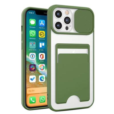 China Import TPU+PC 2022 New Products 6.1inch Protector Mobile Phone Accessories For iPhone 13 Pro Slide Camera Window Phone Case for sale