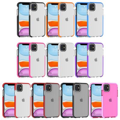 China Double Color Bumer Band Shockproof Phone Case For iPhone 12 pro 6.1inch Max Smartphone Accessories For iPhone 12 12 pro iPhone 12 pro for sale