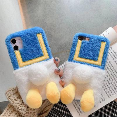 China Para Cover for iPhone 12 pro Max Fur Phone Case; Christmas Gift Duck Furry Phone Cover For iPhone 12 TPU Soft Phone Case For iPhone 12 Pro for sale