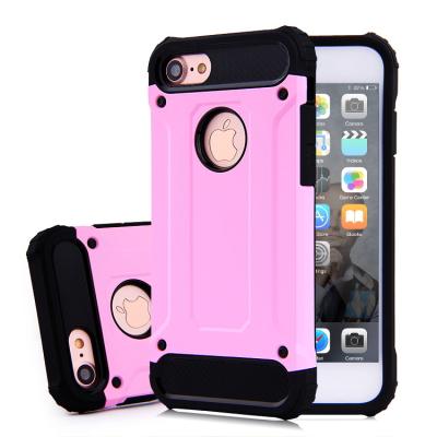 China Hard Soft Rugged Armor Cell Phone Case Mobile Shockproof Cover For iPhone 7 7S 7plus 8 8plus Case For iPhone 7/7plus for sale