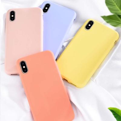 China New Next Original Liquid Silicon Case For iPhone 7 8 X XS XR XS Max 11 12 Cover Cases With Fiber Inside 100% Perfect Fit for sale