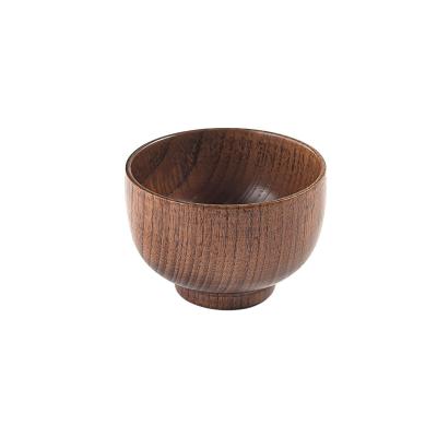 China Sustainable Wholesale Wood Salad Bowl Antique Natural Bamboo Salad Bowl for sale