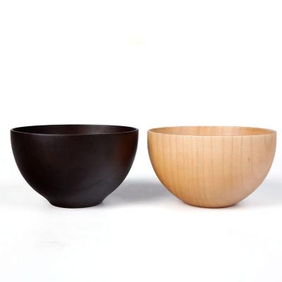 China Sustainable Natural and Organic Bamboo Luxury Baby Bowl Soup Round Serving Bowl for sale