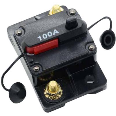 China 30A 40A 50A 60A 80A 100A 150A 200A 250A 300A 12V 24V 48V 72V Car Boat Stereo Recovery Thermal Circuit Breaker CB606 for sale