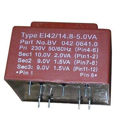 China 5.0VA 12V Electronic PCB Mounting EI42 220V To 12V Pulse Transformer for sale