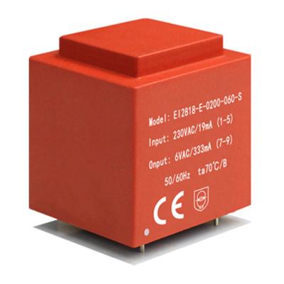 China Small 2.0VA 6V 333mA Electronic PCB Rack Electronic Transformer for sale