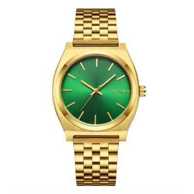 China New Arrival Waterproof Minimalist Quartz JYM Dial Men Women Green Business Wristwatches for sale