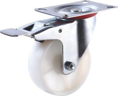 China swivel & 4 Inch Brake Total Locking Industrial Total Caster With PP Wheel for sale