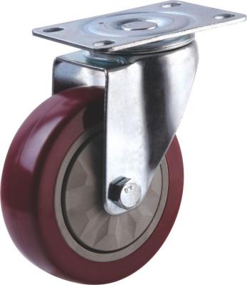 China 3/4/5 Inch Rigid Medium Duty Swivel Caster With PVC Wheel for sale