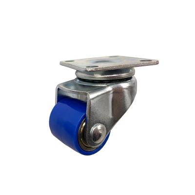 China 1.25 Inch Rigid Low Weight Unit Furniture Caster With Double Ball Bearing for sale