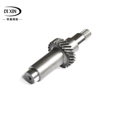 China Custom Automation Industrial Equipment Machinery Accessories CNC Machining Steel Gear Helix Gear Shaft For Conveyor for sale