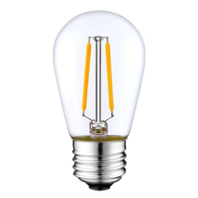 China Cheap theme park OEM /ODM ST45 clear filament dimmable led bulbs for s14 string lights for sale