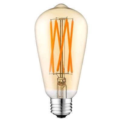 China Hotel ST64 3.5W 5W 6.5W Dimmable LED Filament Bulbs High Quality Warm White Edison Lamp Vintage for sale