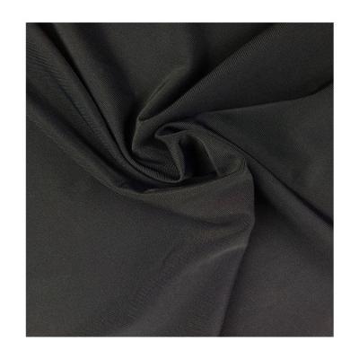 China Stretch Black Lycra 4 Way Running Nylon Stretch Knitted Elastic Fabric For Sportswear Yoga Cloth for sale