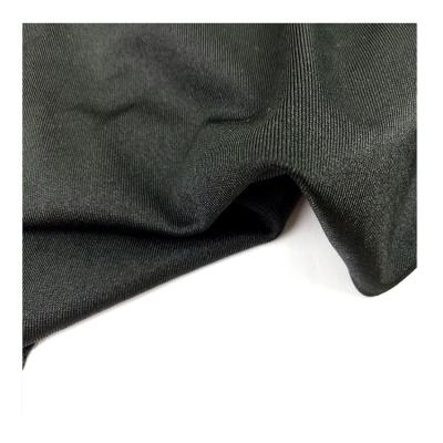 China High Quality Black Stretch Polyester Lycra Spandex Tank Top Fabric For Shirt Sportswear for sale