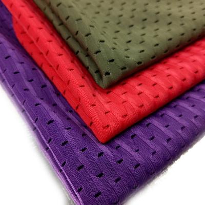 China 40D Stretch Guaranteed Quality Cargos Bird Eye Nylon Mesh Cloth Lycra Spandex Fabric 160Gsm for sale