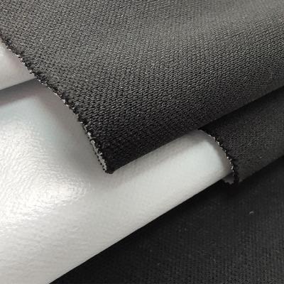 China Good fabric 100% waterproof polyester product and 0.015 film milky white fabric for insole for sale