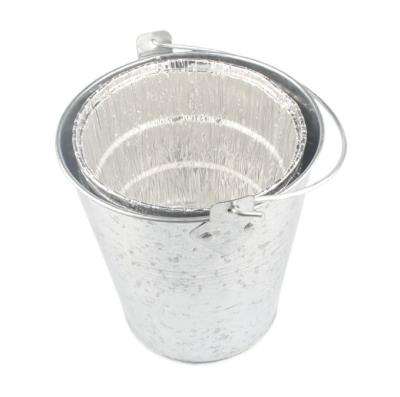 China Dustproof Pellet Grills Maintenance Parts Bucket Ice Bucket Round Shaped Oil Drum Galvanized for sale