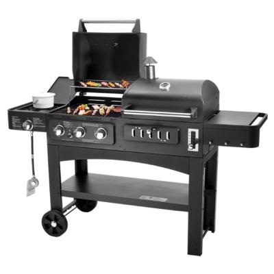 China Morden Large Yard Household Gas Charcoal Grill Gas Carbon Barbecue Dual Function Grill American Style Braised Grill for sale