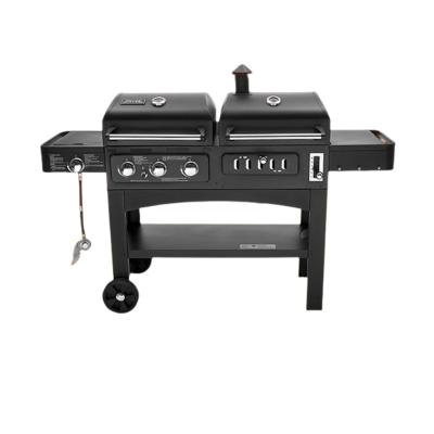 China Morden Yard Household Gas Charcoal Grill Gas Barbecue Grill American Style Large Braised Grill for sale